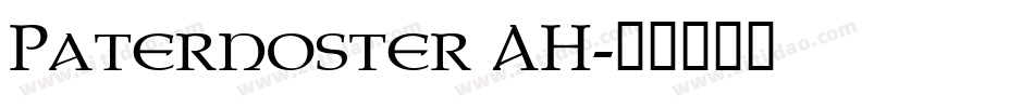 Paternoster AH字体转换